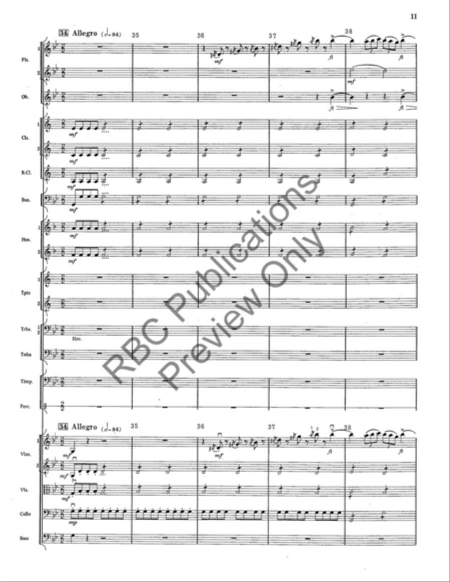 Light Cavalry Overture Full Orchestra scores gallery preview page 12