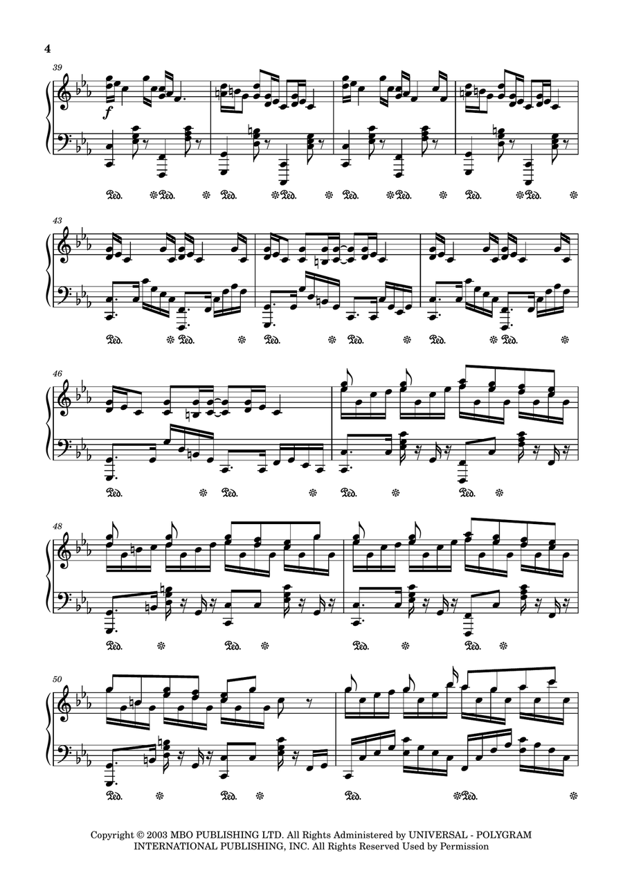 Croatian Rhapsody Piano Solo scores gallery preview page 4