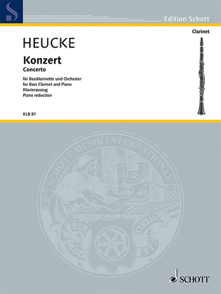 Book cover for Bass Clarinet Concerto, Op. 33