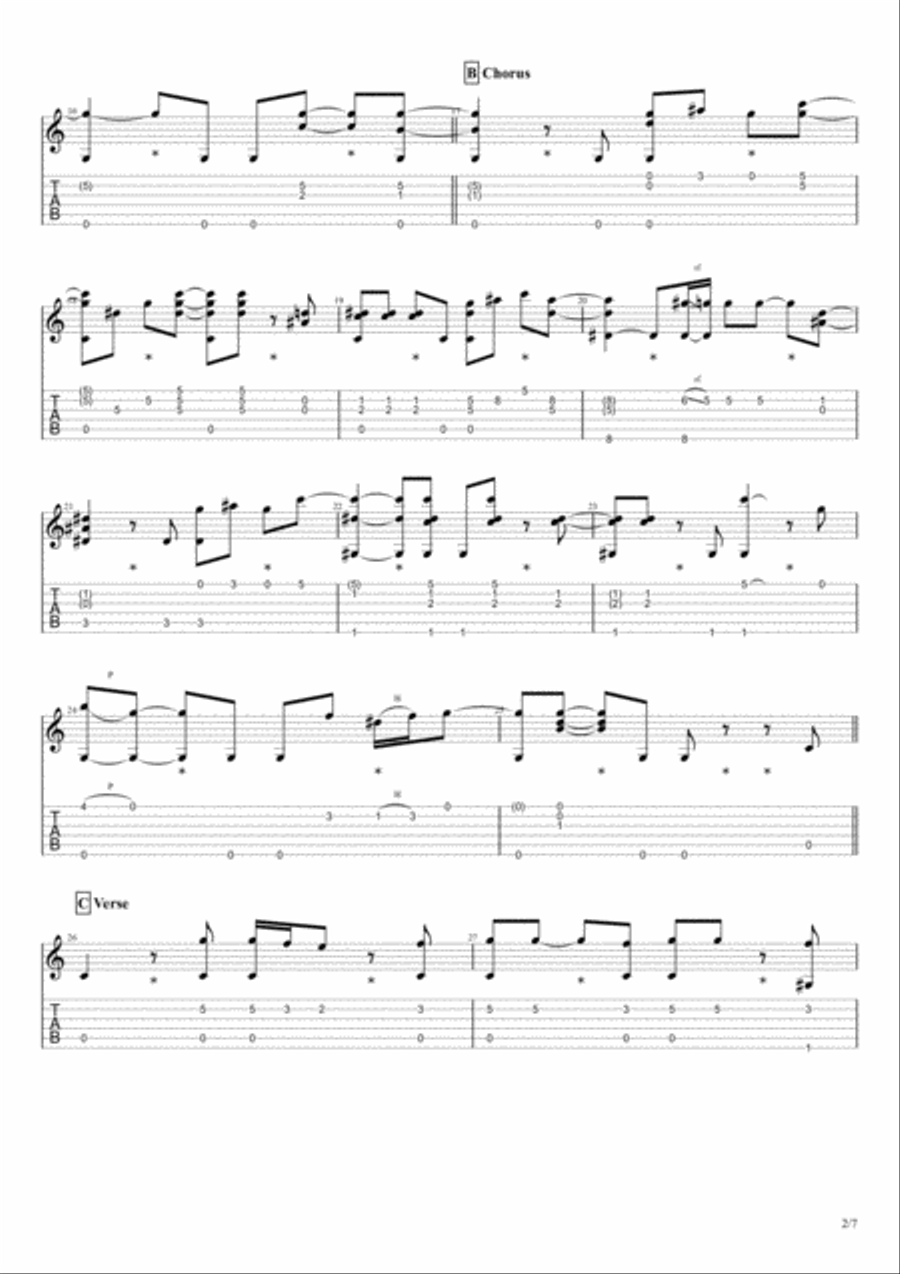 Crazy Crazy Electric Guitar scores gallery preview page 2