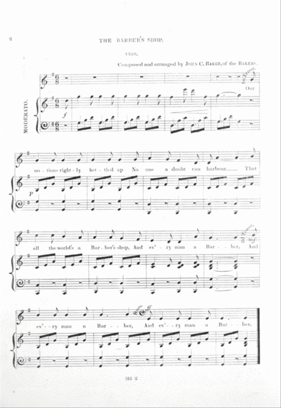 The Barber's Shop. Trio Voice scores gallery preview page 2
