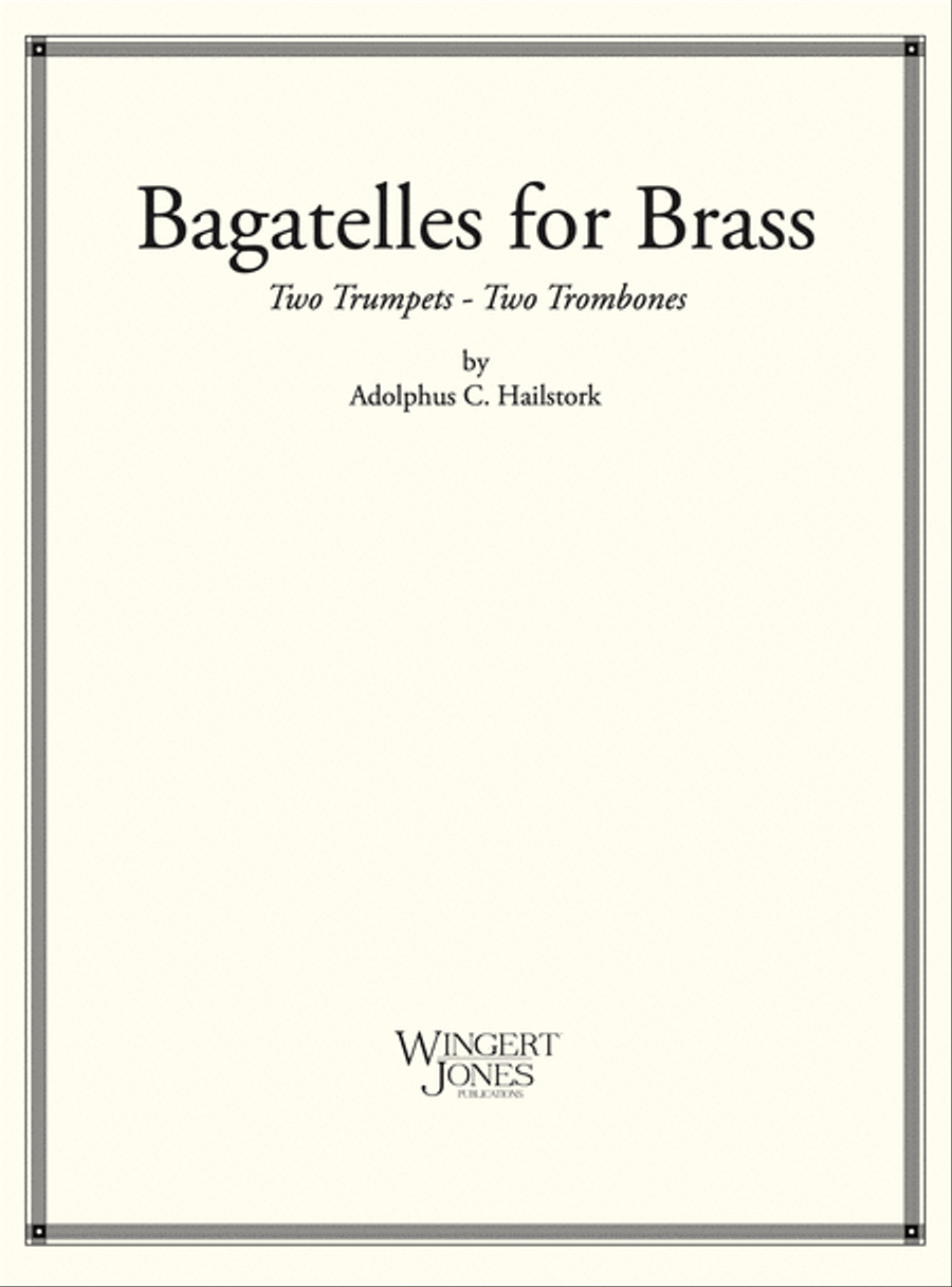 Bagatelles For Brass Trombone scores gallery preview page 1