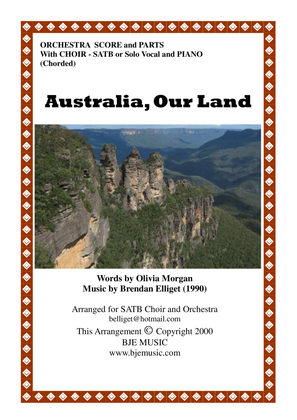 Australia Our Land - Orchestra with SATB Choir and Piano