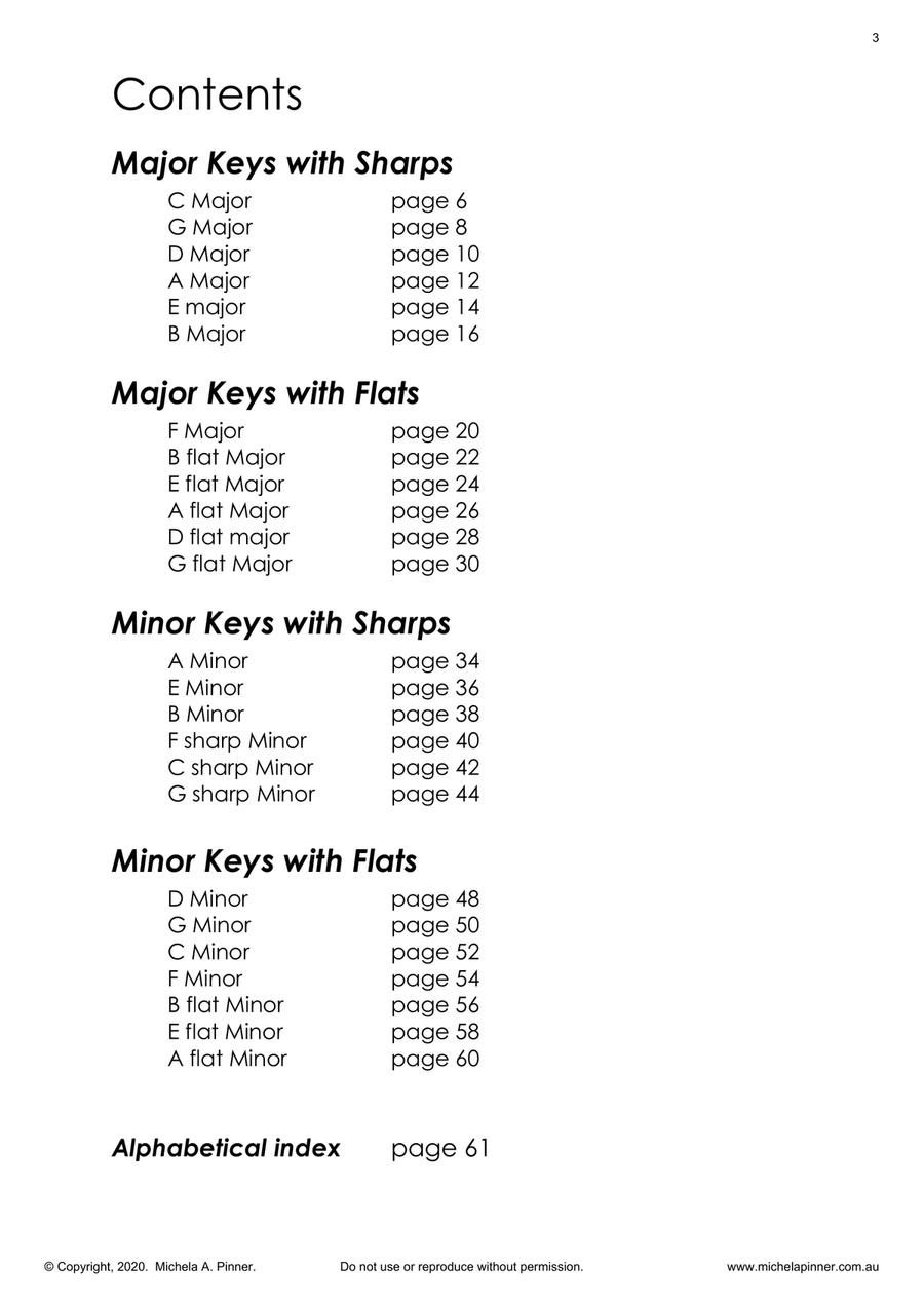 Visual Piano Scales and Arpeggios Guide Book (complete edition) Piano Method scores gallery preview page 3