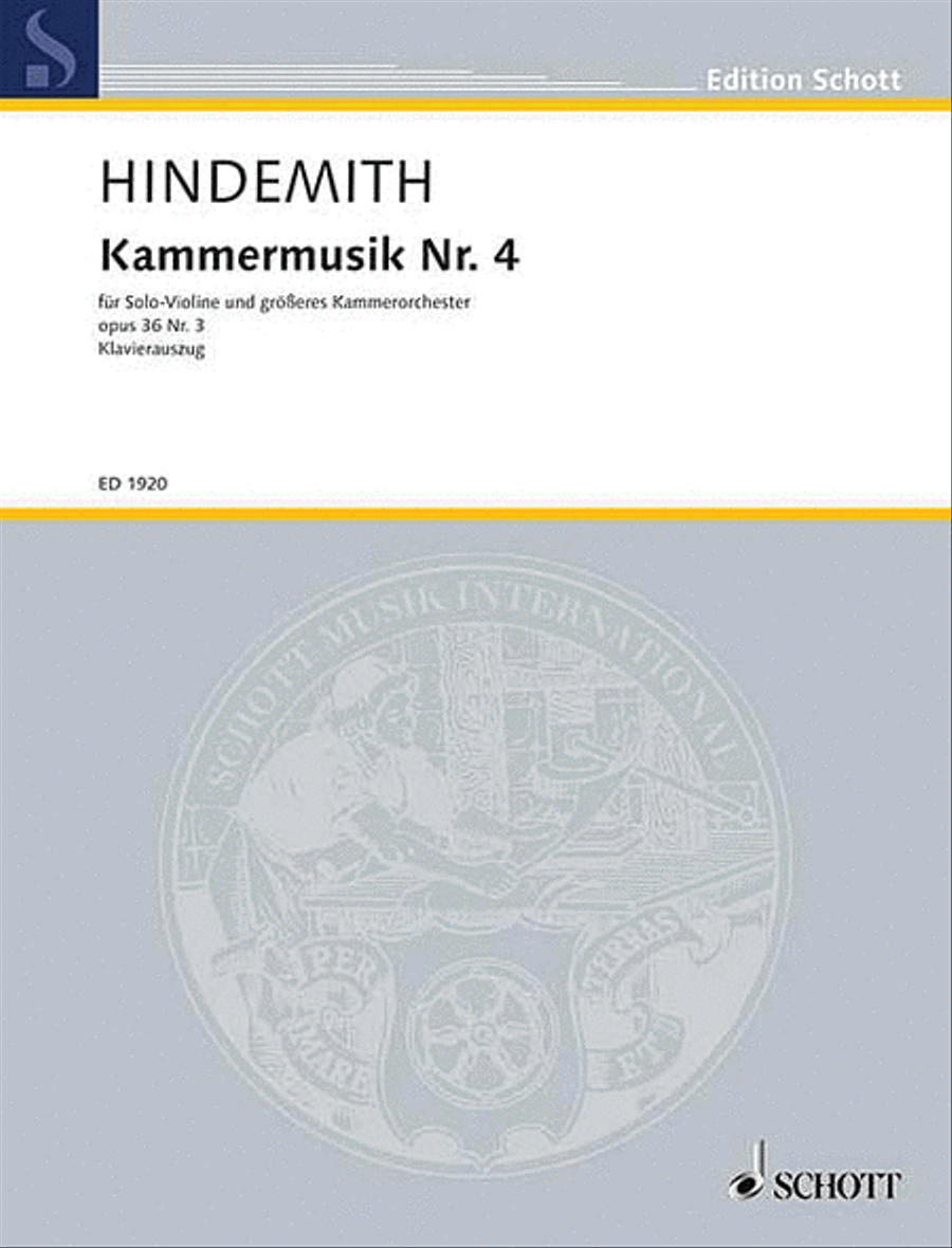 Kammermusik #4 Op.36, No. 3 Clarinet scores gallery preview page 1