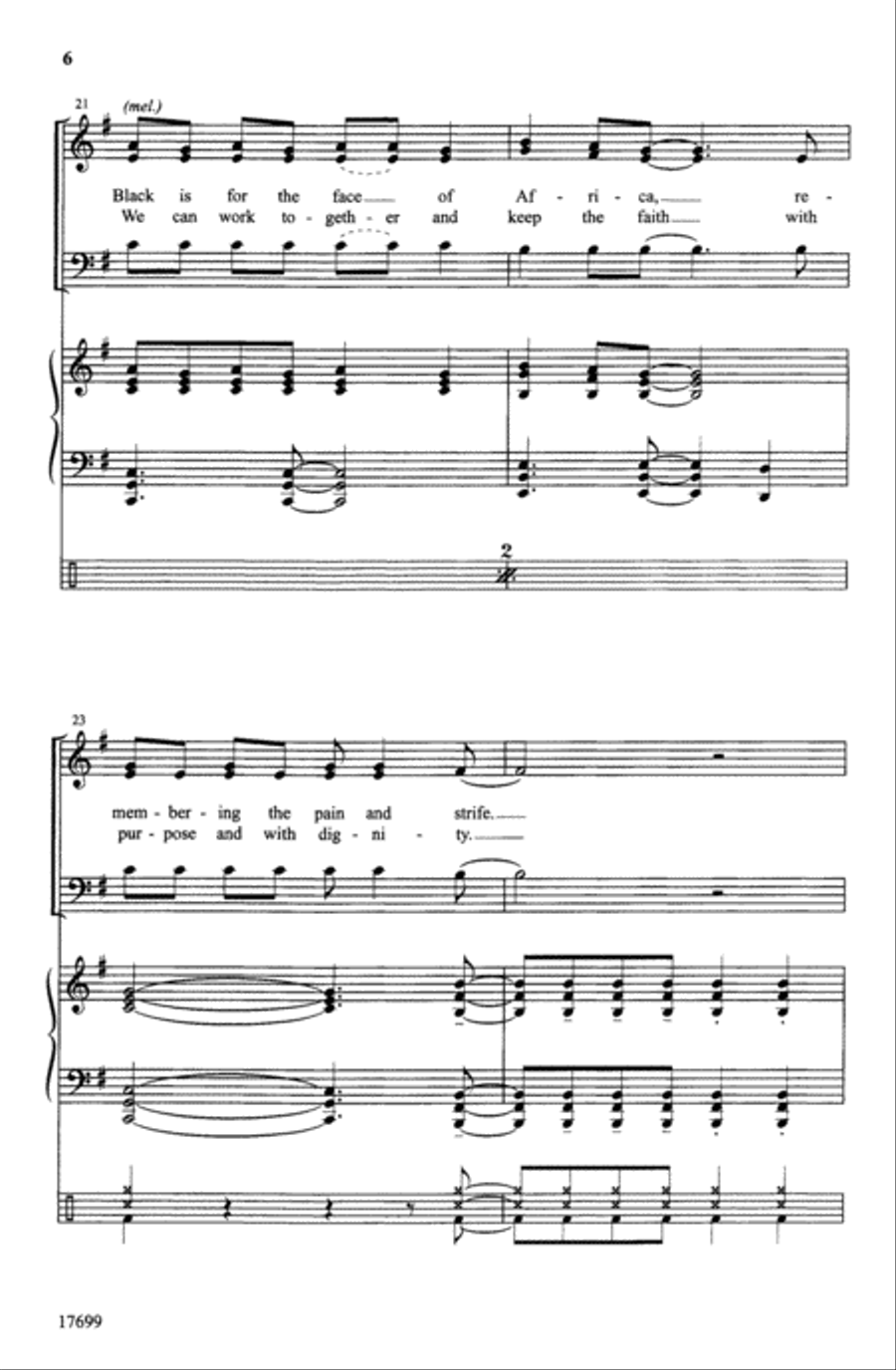 Celebrate Kwanzaa Celebrate Kwanzaa Choir scores gallery preview page 5