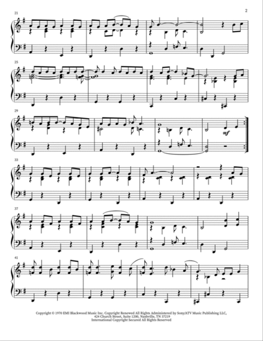 Put Your Hand In The Hand Voice scores gallery preview page 2