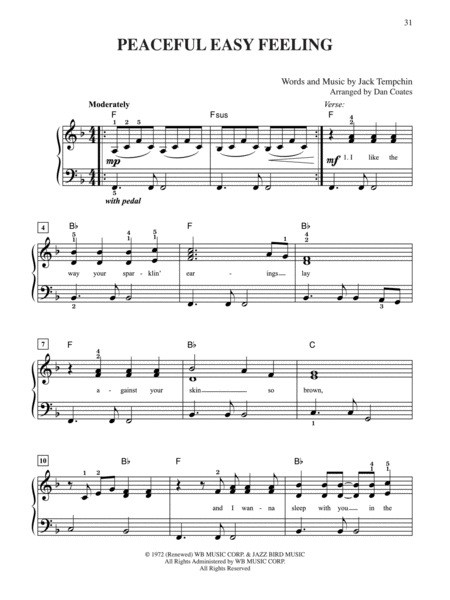 10 for 10 Sheet Music Classic Rock by Dan Coates Easy Piano - Sheet Music