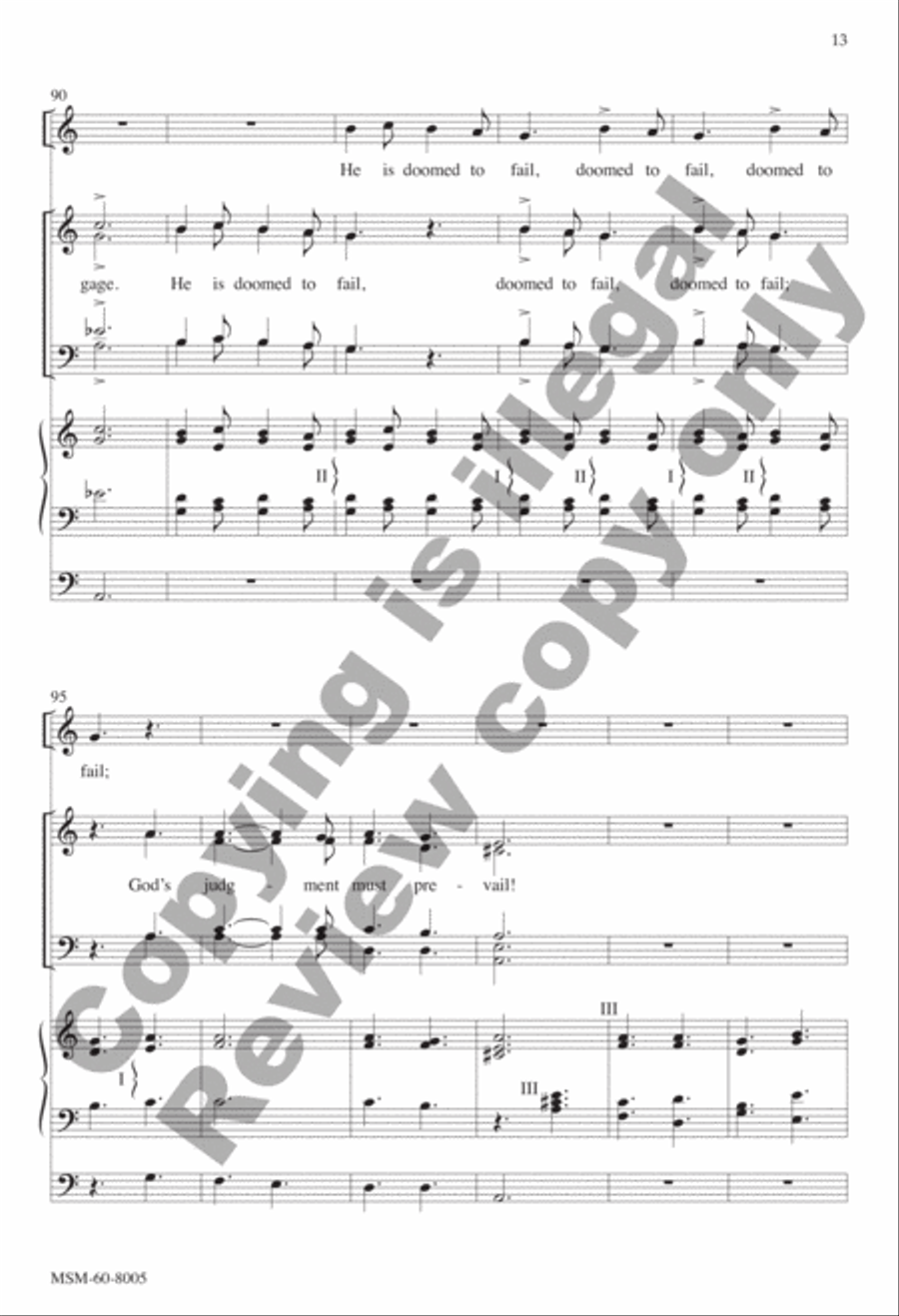 A Mighty Fortress Is Our God (Choral Score) 4-Part scores gallery preview page 13
