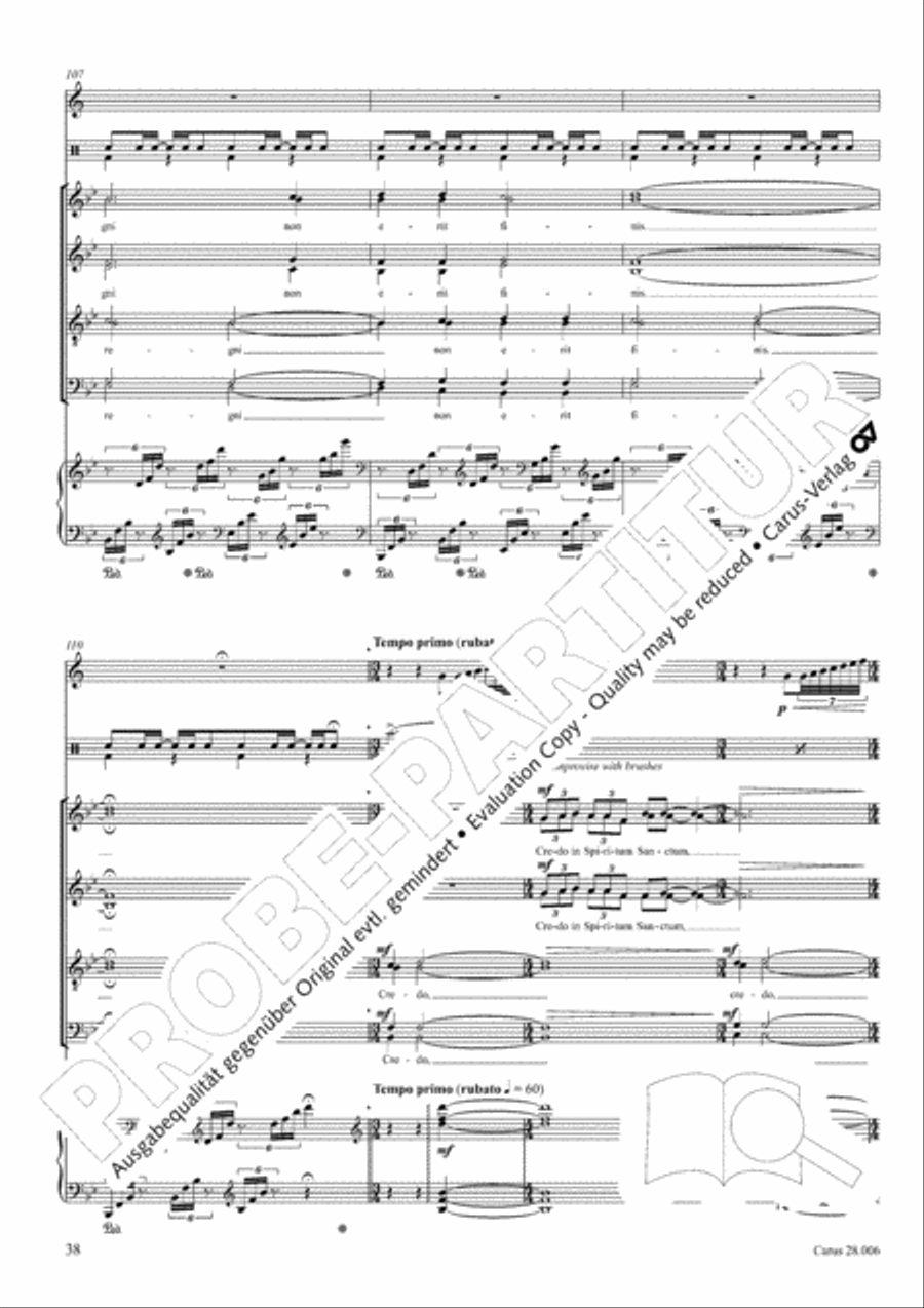 Pastoral Mass 4-Part scores gallery preview page 39