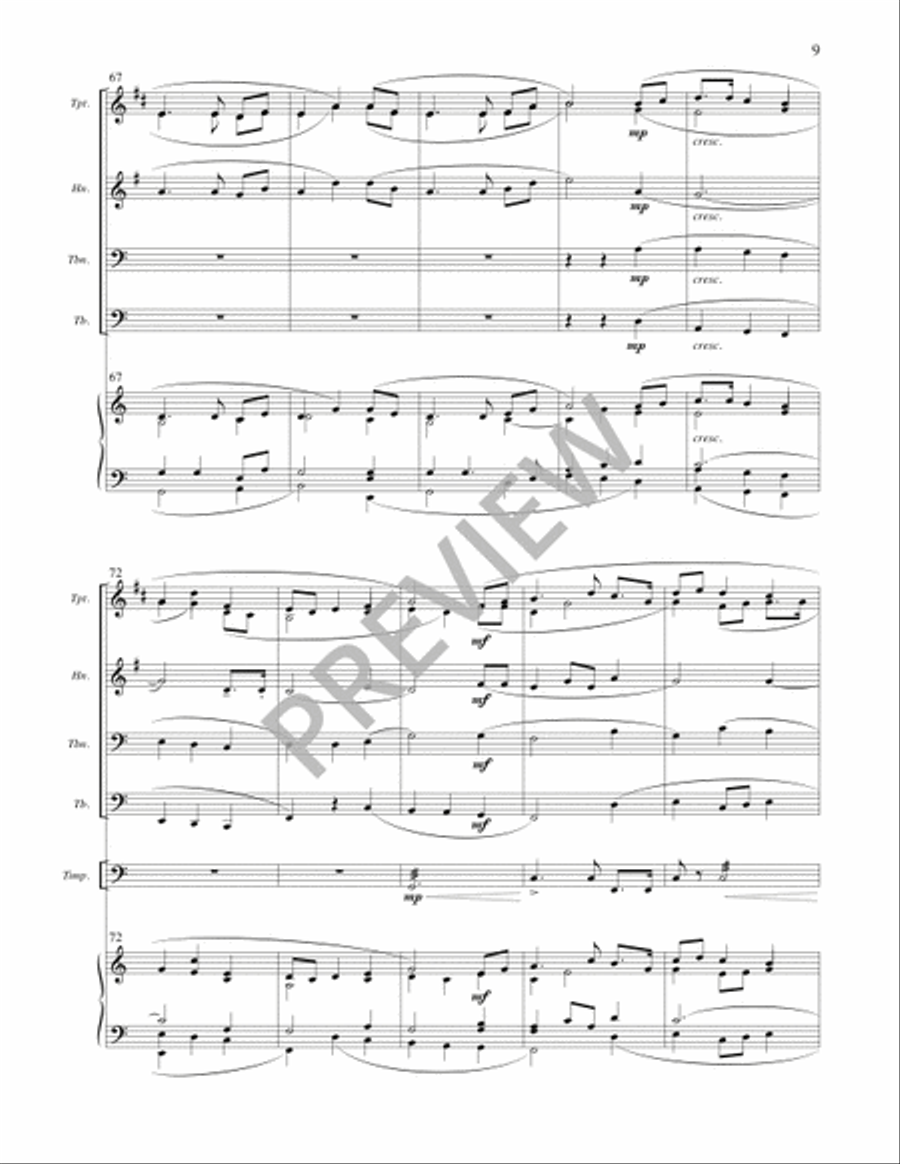 O God beyond All Praising - Full Score and Parts Bassoon scores gallery preview page 10