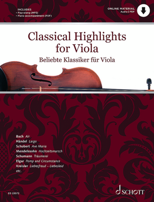 Book cover for Classical Highlights for Viola