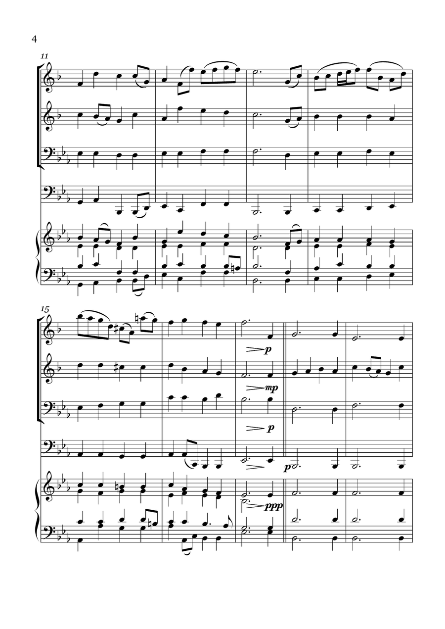 10 Easter Hymns Brass Quartets Brass Quartet scores gallery preview page 4