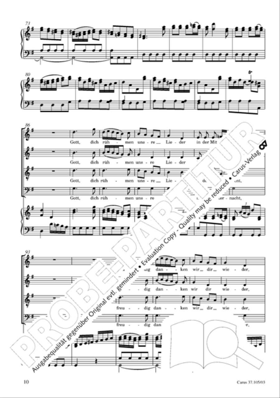 Die Freude der Hirten uber die Geburt Jesu 4-Part scores gallery preview page 11
