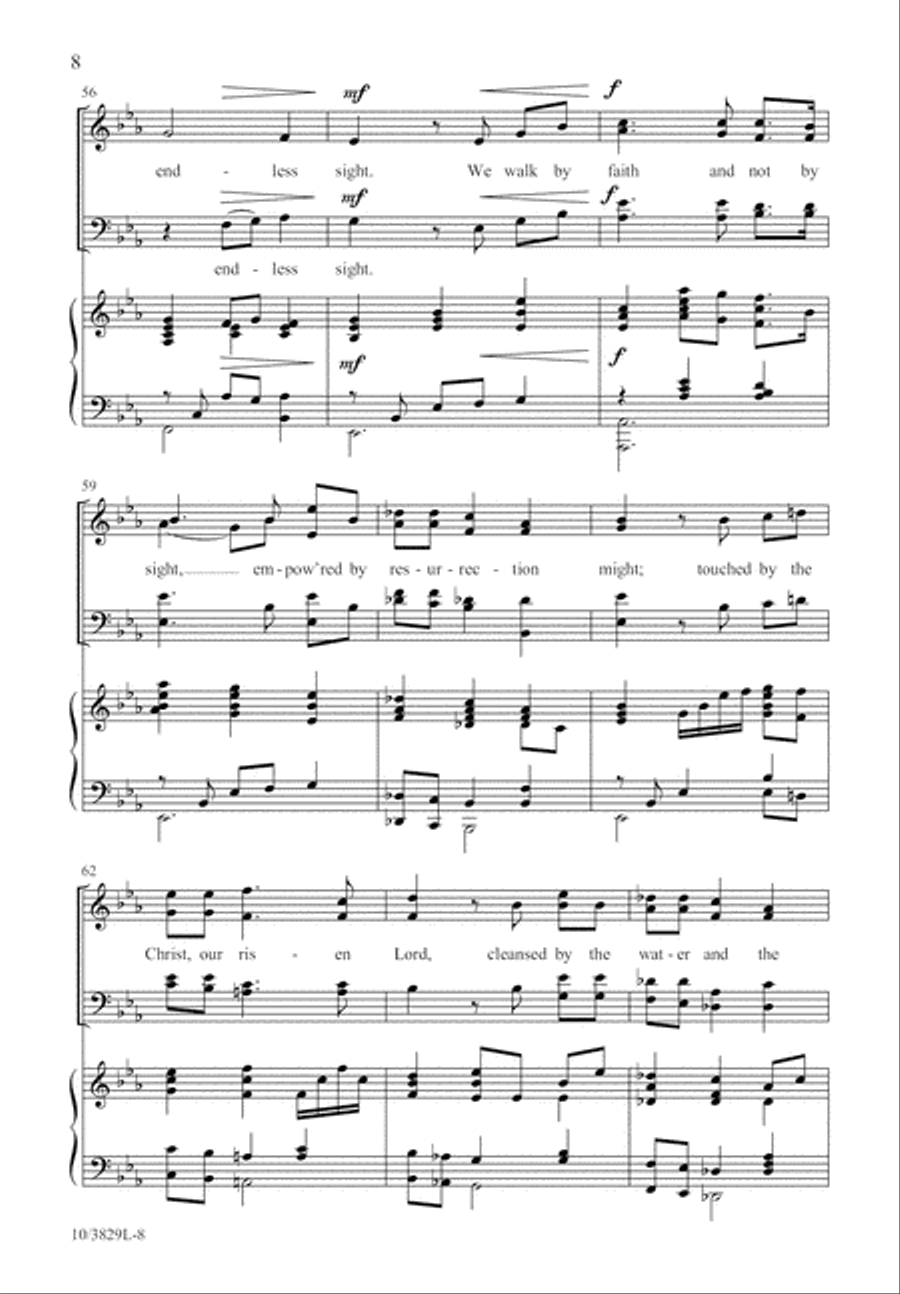 By Faith and Not by Sight 4-Part scores gallery preview page 8