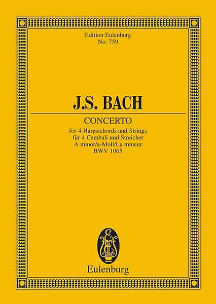 Concerto in A Minor, BWV 1065