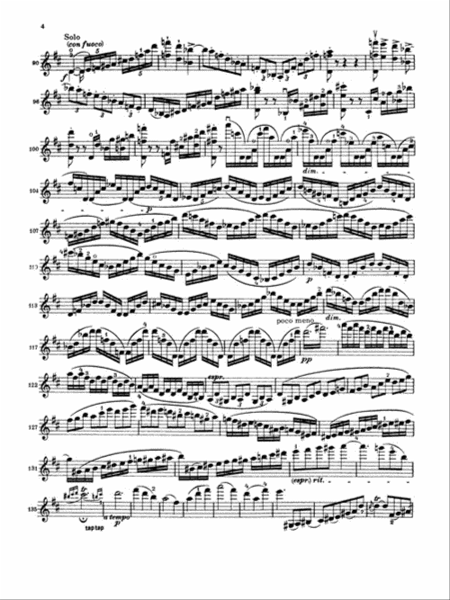 Brahms – Violin Concerto in D Major, Op. 77 Violin Solo scores gallery preview page 3