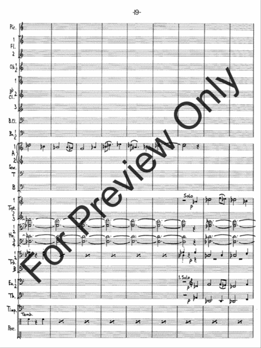 Hallelujah Fantasy Concert Band scores gallery preview page 22