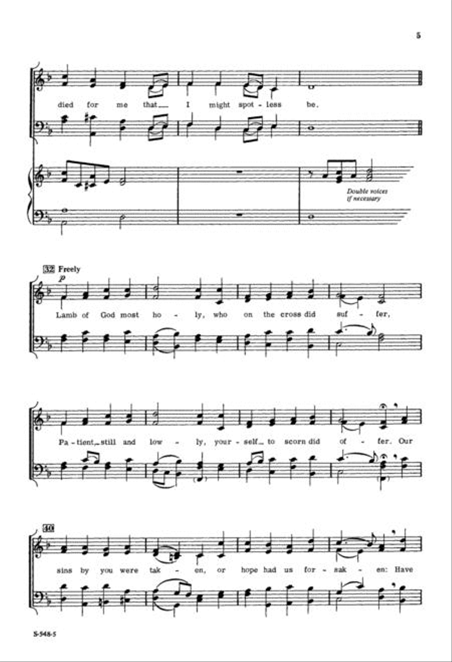 I Sing of My Lord I Sing of My Lord 4-Part scores gallery preview page 5