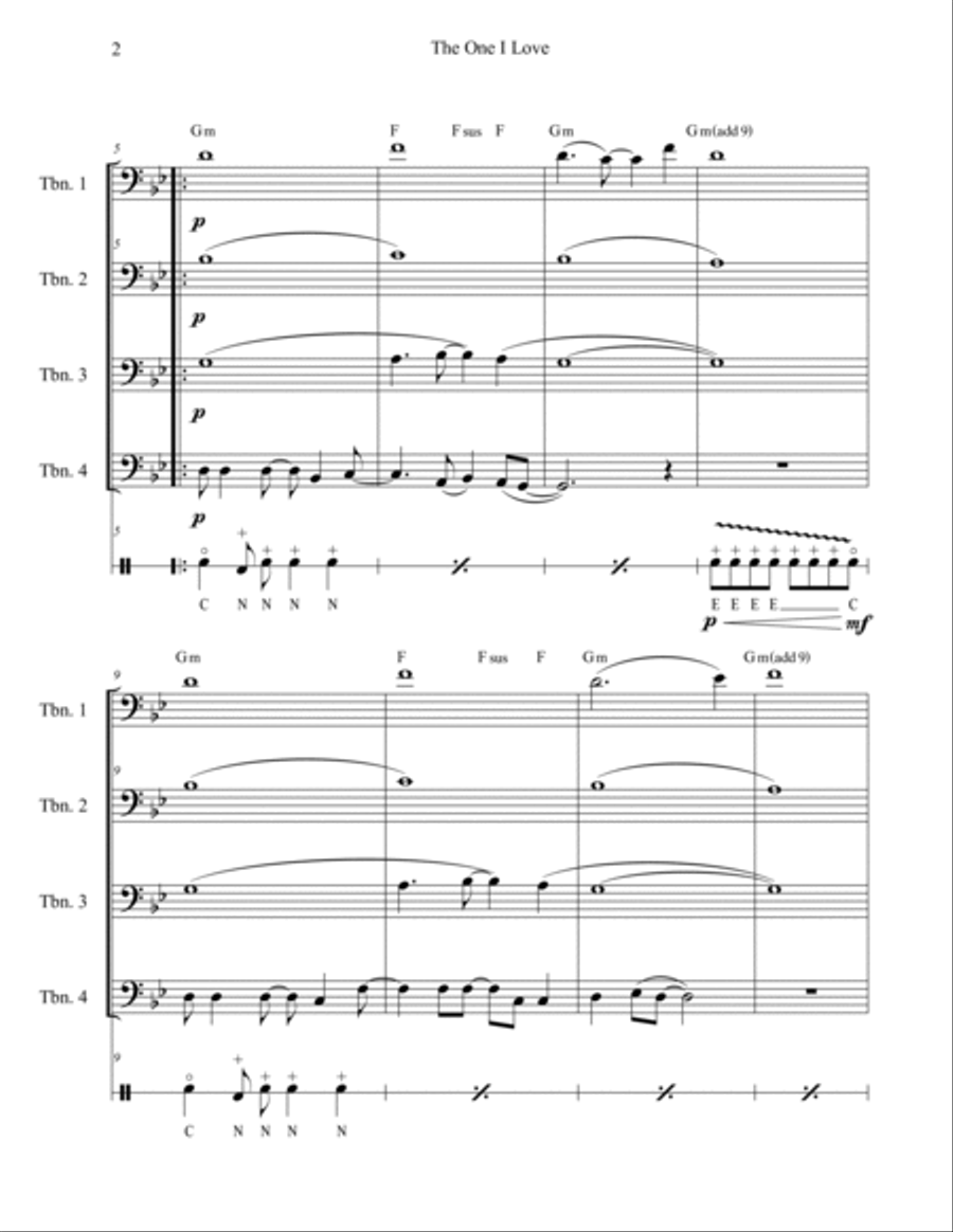 The One I Love The One I Love Small Ensemble scores gallery preview page 2