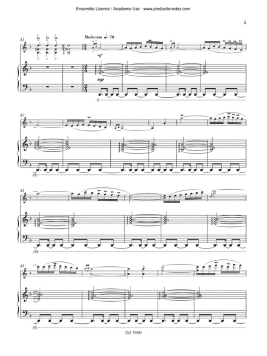 Dans les Jardins de Fakhr Al-Din Piano Accompaniment scores gallery preview page 5