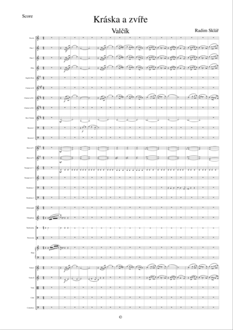 Beauty and the beast - Vienna waltz Full Orchestra scores gallery preview page 1