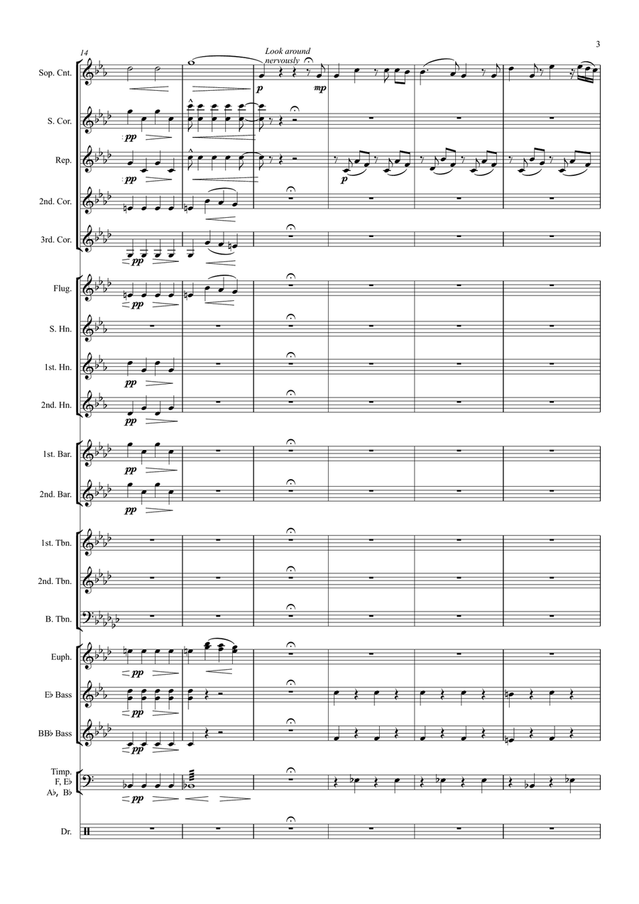 Il Dolce Suono (The Mad Scene from Lucia di Lammermoor) Brass Band scores gallery preview page 5