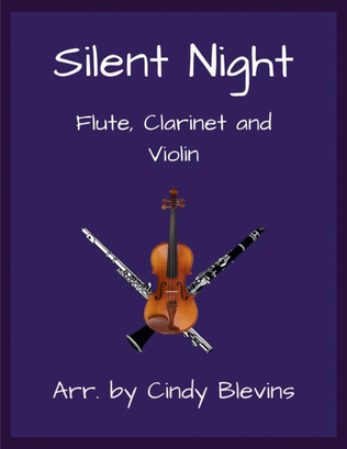 Book cover for Silent Night, Flute, Clarinet and Violin
