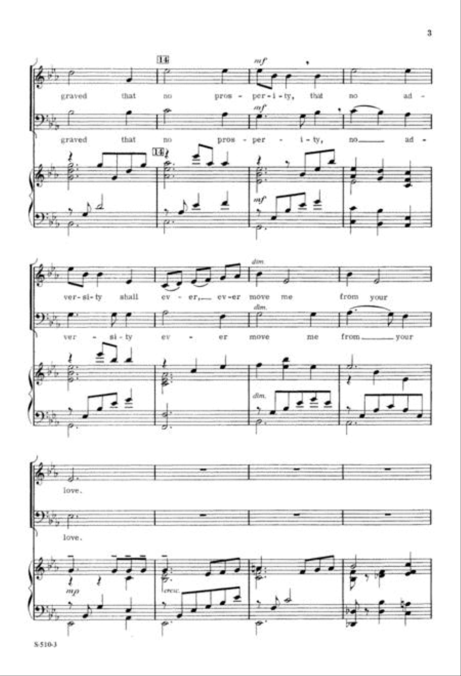 Write Your Blessed Name, O Lord 4-Part scores gallery preview page 3