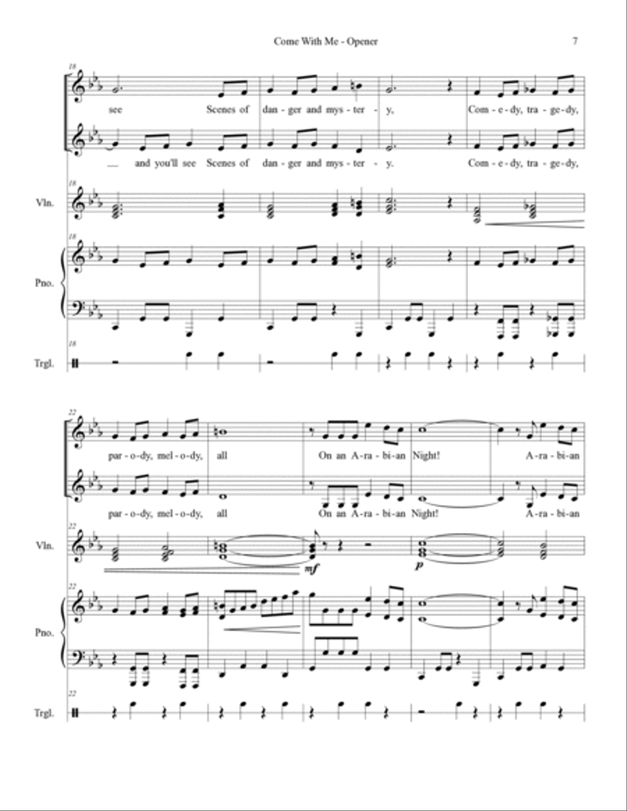 Come with Me - 2-Part Children 2-Part scores gallery preview page 3