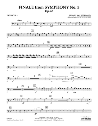 Finale from Symphony No. 5 (arr. Robert Longfield) - Trombone 2