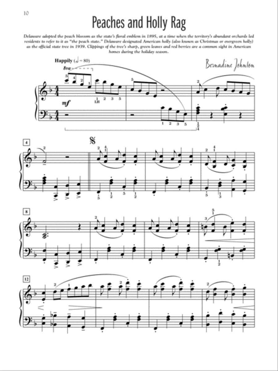 Delaware -- The First State Piano Solo scores gallery preview page 4