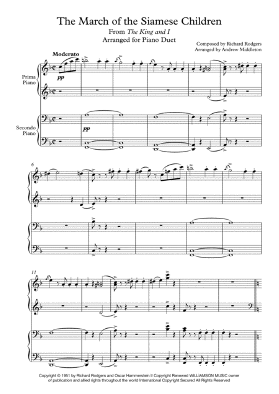 The March Of The Siamese Children Piano scores gallery preview page 3