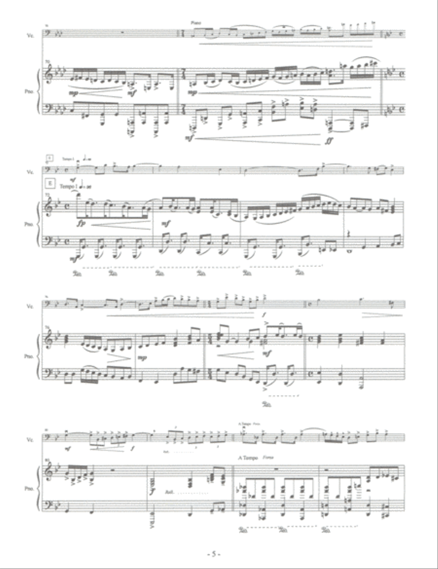 Sonata in G minor For Cello & Piano Piano scores gallery preview page 6