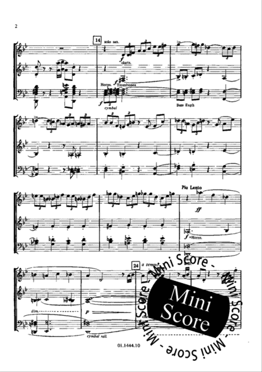 Concerto for Alto Saxophone and Band Concert Band scores gallery preview page 6