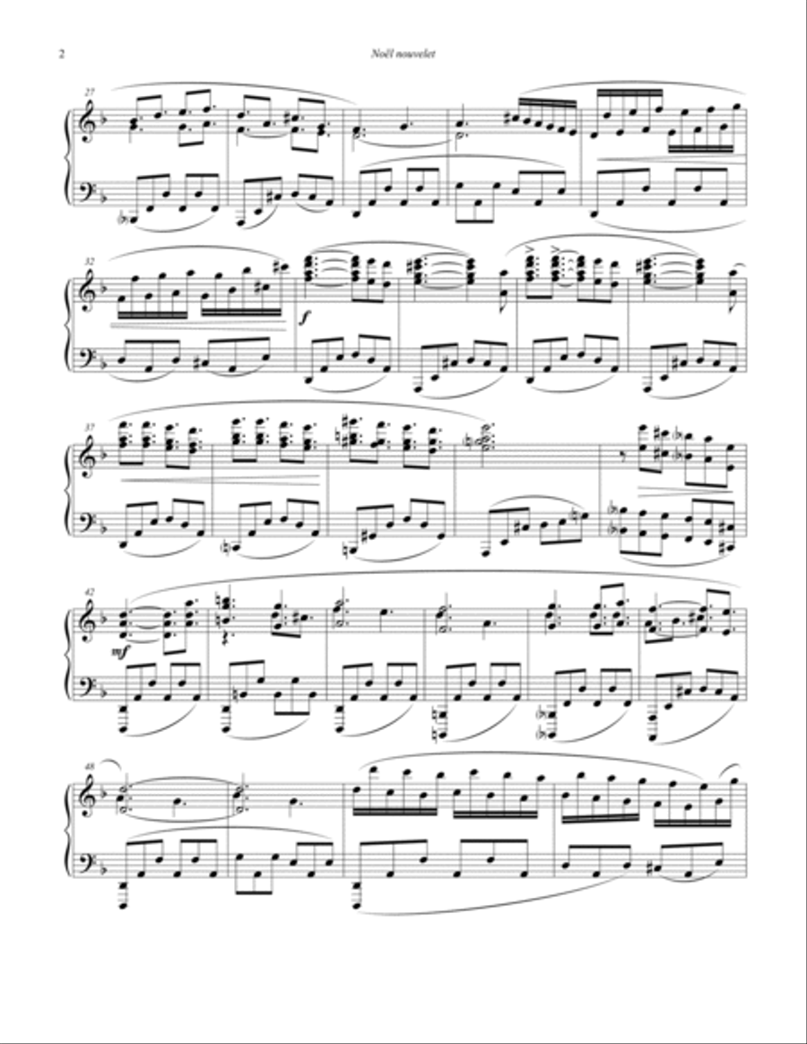 Noël nouvelet Piano Solo scores gallery preview page 4