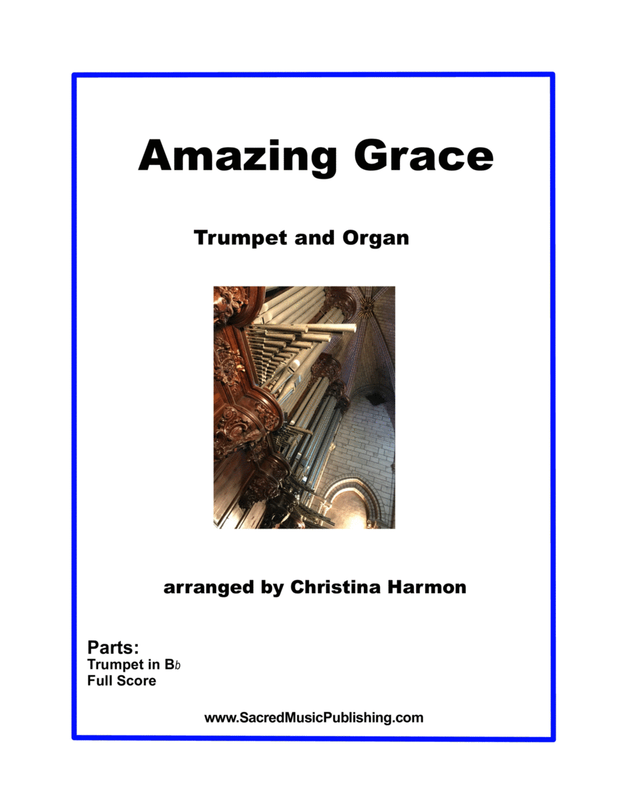 Amazing Grace – Trumpet and Organ Trumpet Duet scores gallery preview page 1