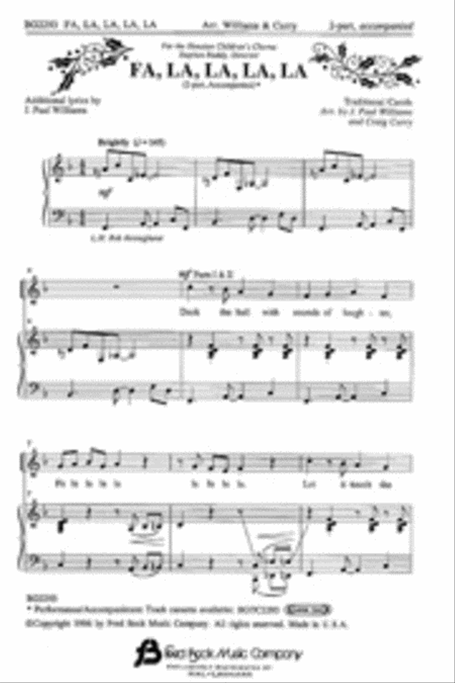 Fa, La, La, La, La 2-Part scores gallery preview page 1