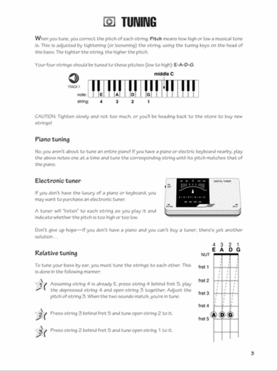 FastTrack Bass Method – Starter Pack Bass Guitar Tablature scores gallery preview page 2