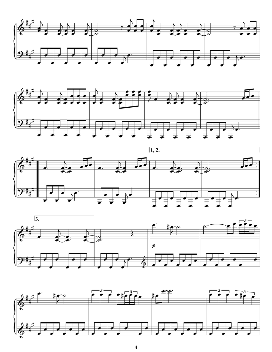 Nightbook Piano Solo scores gallery preview page 4