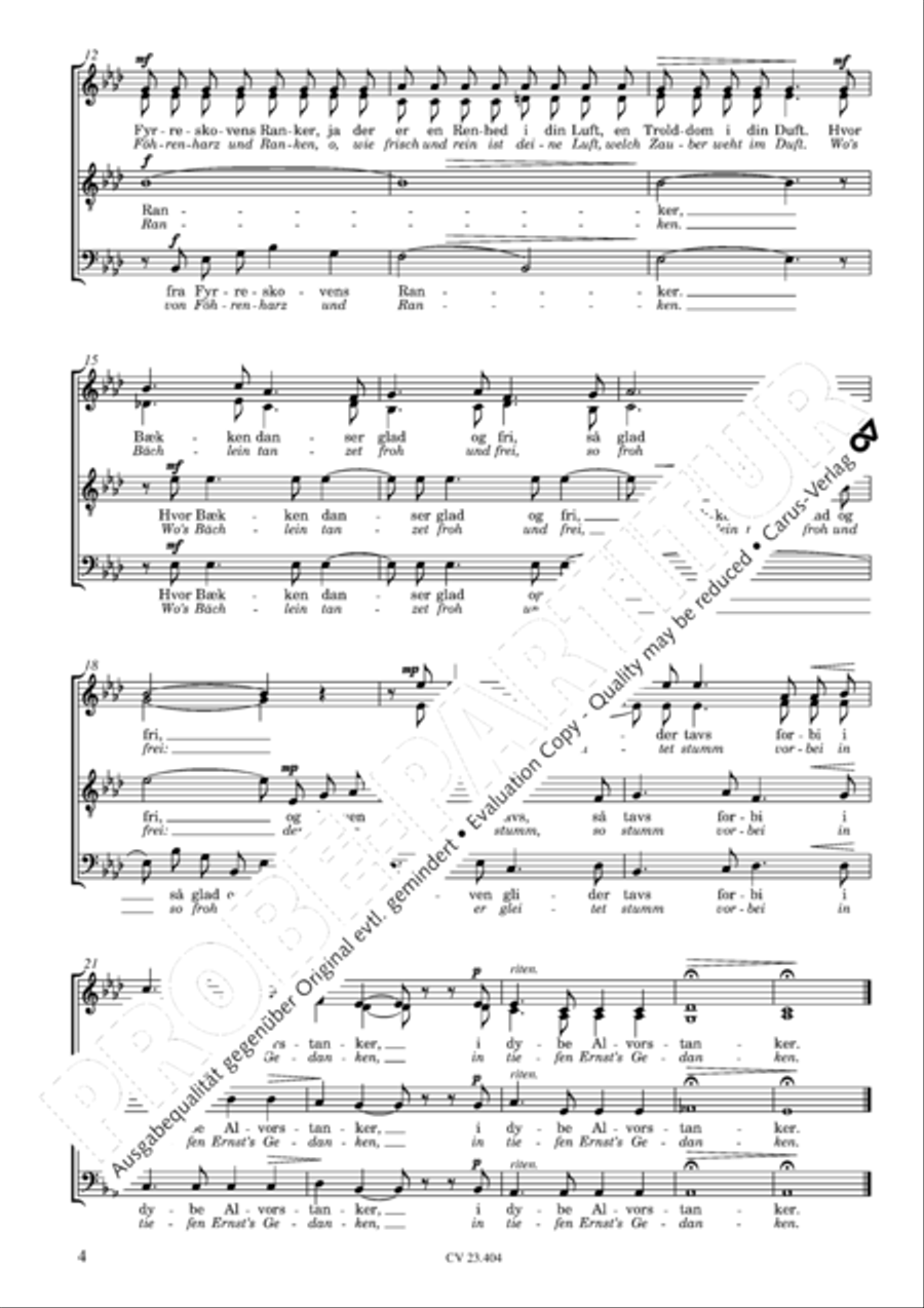Peterson-Berger: 8 Sanger Choir scores gallery preview page 5