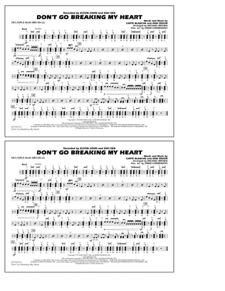 Don't Go Breaking My Heart - Multiple Bass Drums