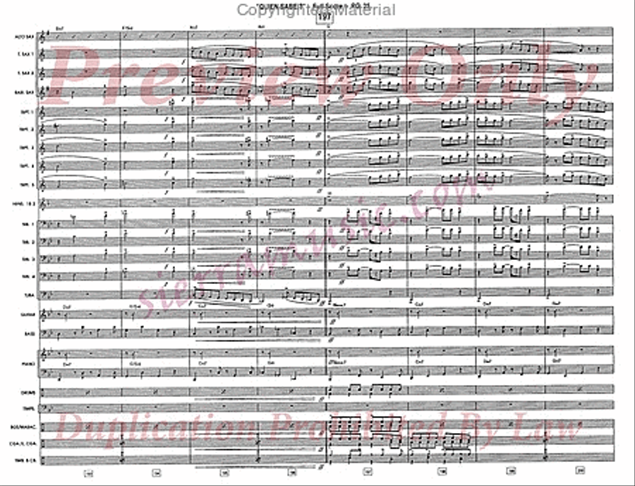Quien Sabe? (Who Knows?) Jazz Ensemble scores gallery preview page 26