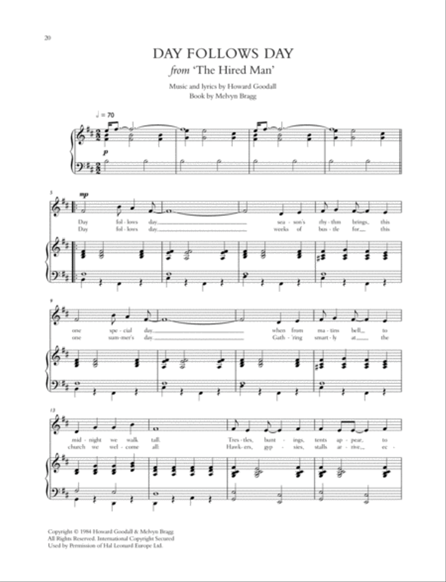Howard Goodall's Songs from the Musicals Piano, Vocal, Guitar scores gallery preview page 3