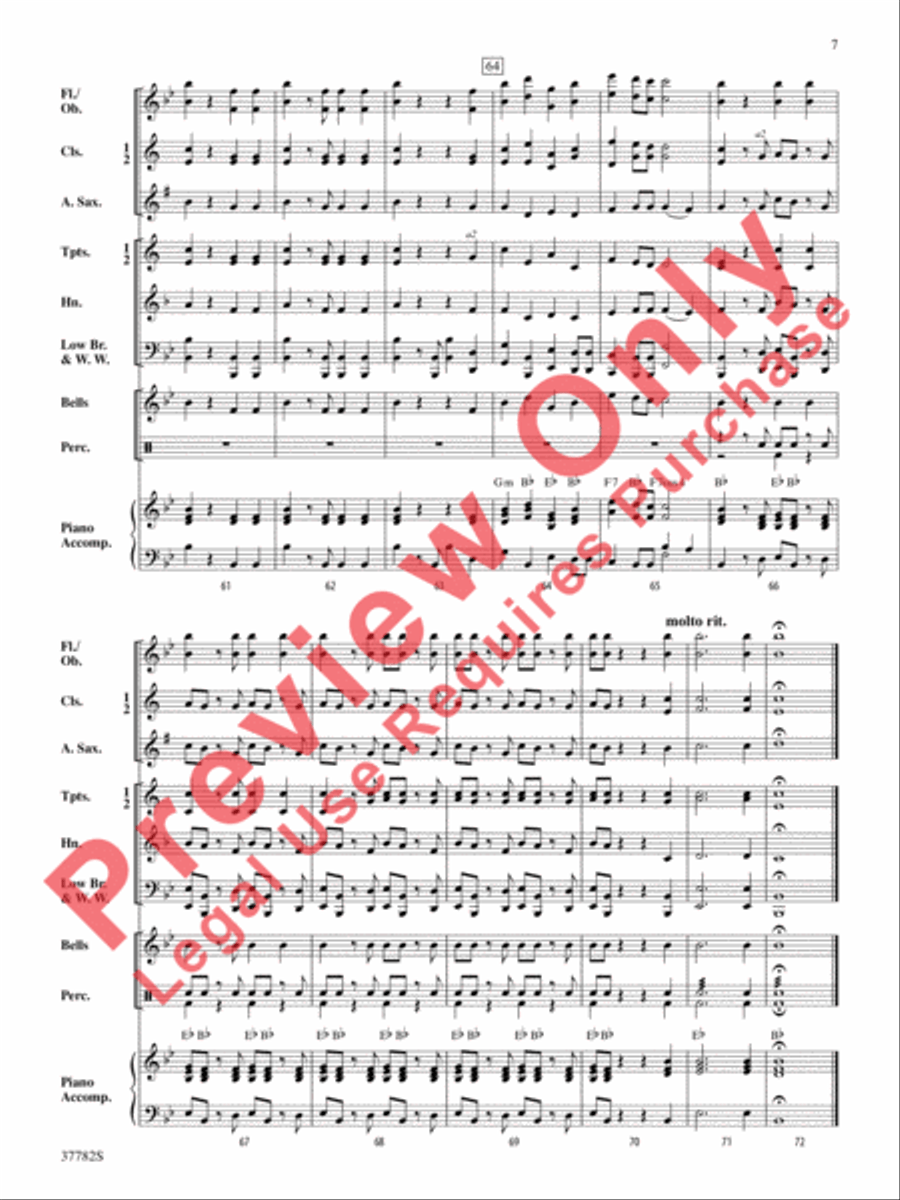 Two Holiday Classics Two Holiday Classics Concert Band scores gallery preview page 8