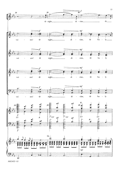 O Holy Night - Choral/Full Score