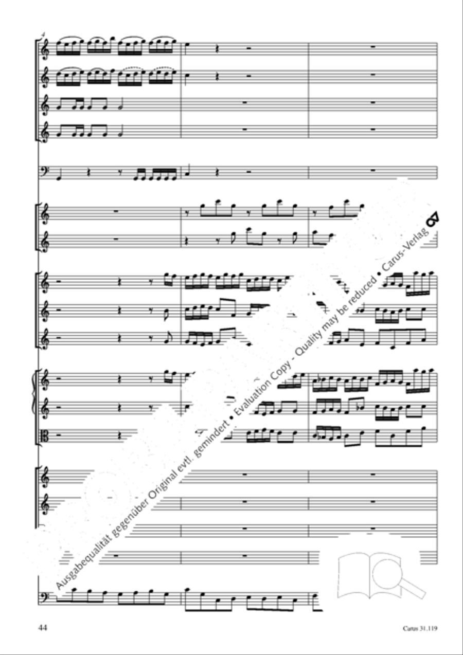 Praise the Lord, O Jerusalem (Preise, Jerusalem, den Herrn) 4-Part scores gallery preview page 45