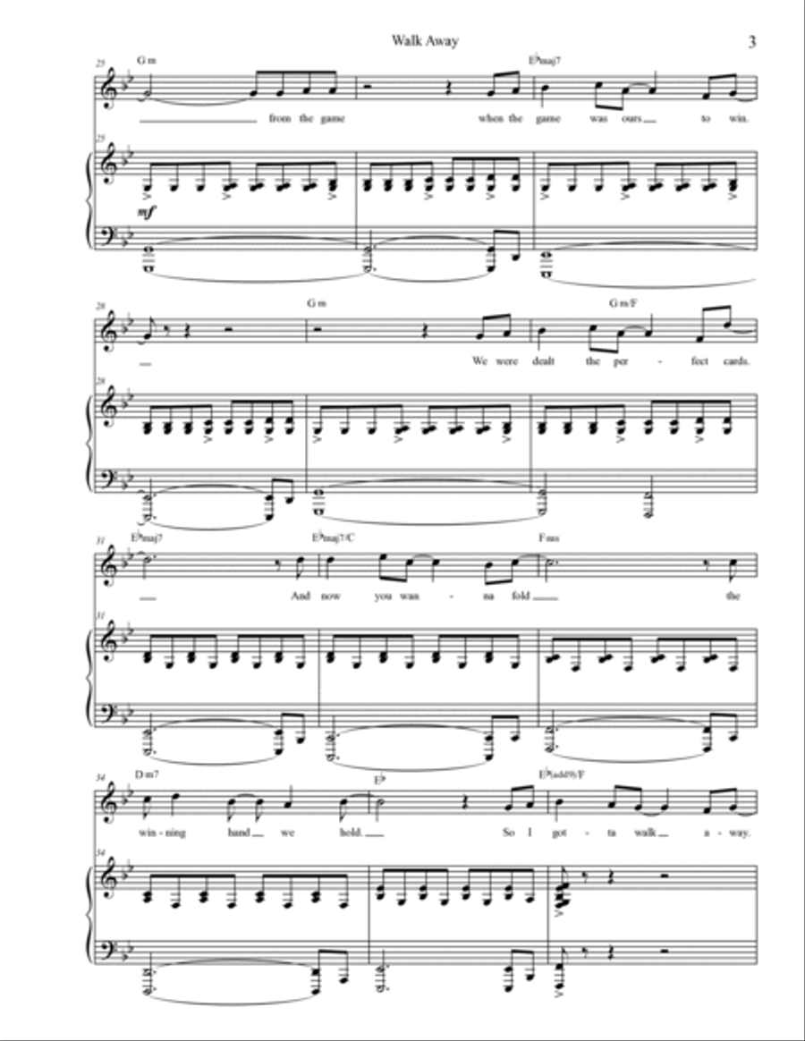 Walk Away Walk Away Voice scores gallery preview page 3