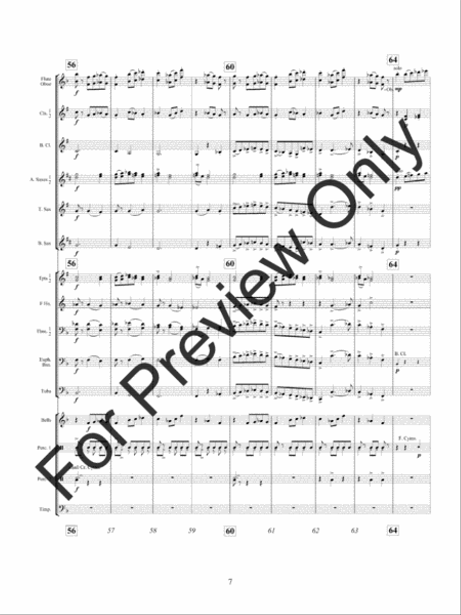 The Fortune Tellers Daughter Concert Band scores gallery preview page 11