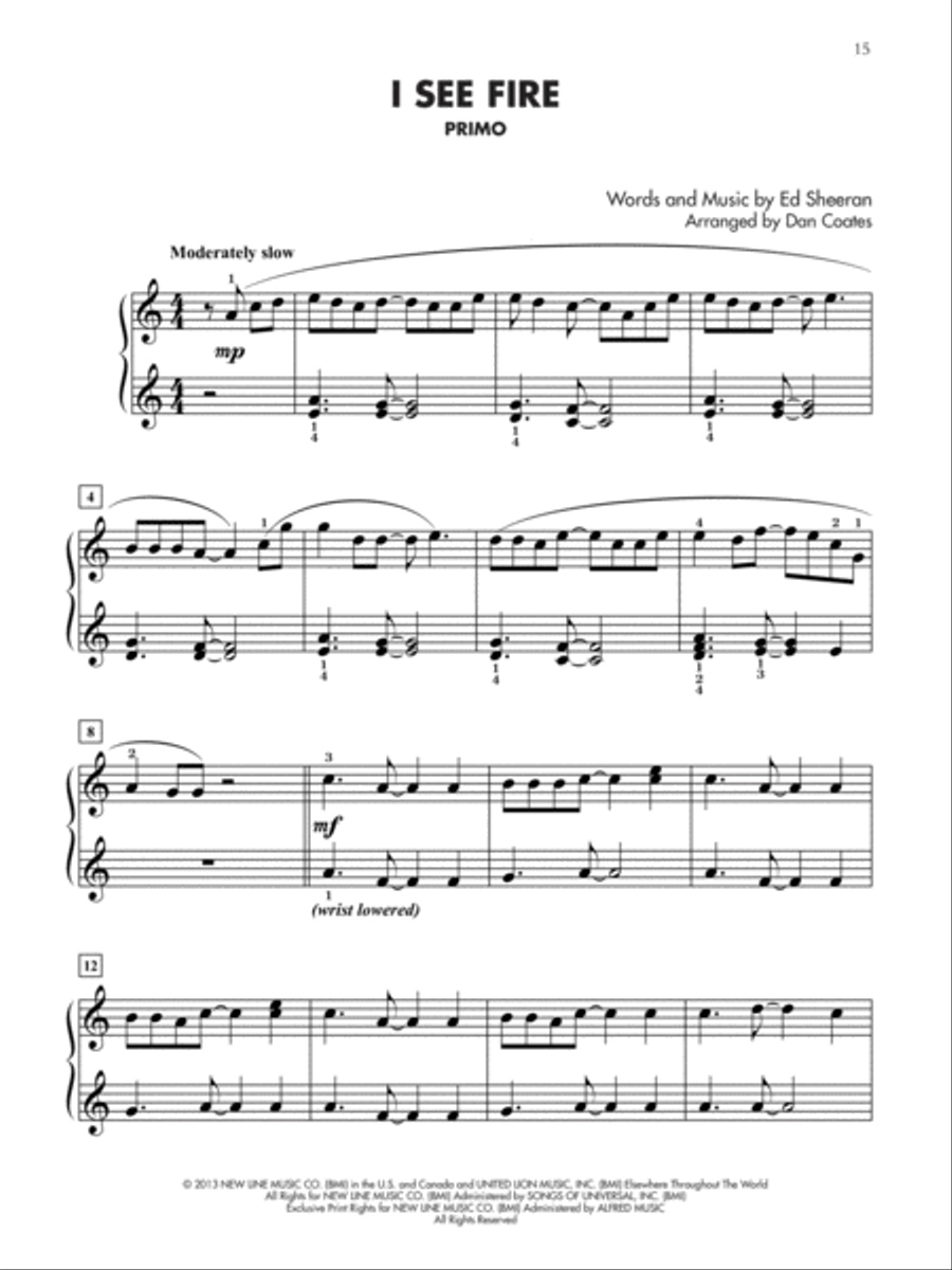 Current Hits for Two 1-3 (Value Pack) Piano Solo scores gallery preview page 15